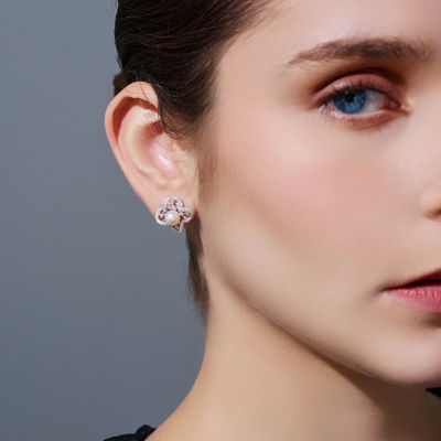Pearly Lustre Top Grade Freshwater Pearl Earrings WE00949 | PERANAKAN 3