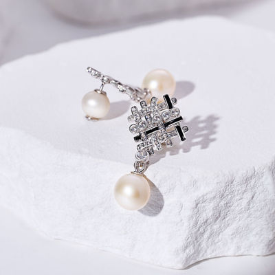 Pearly Lustre Top Grade Freshwater Pearl Earrings WE00948 | TWEED 6