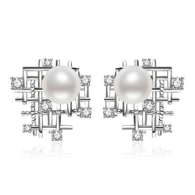 Pearly Lustre Top Grade Freshwater Pearl Earrings WE00942 | TWEED 1