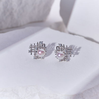 Pearly Lustre Top Grade Freshwater Pearl Earrings WE00942 | TWEED 2
