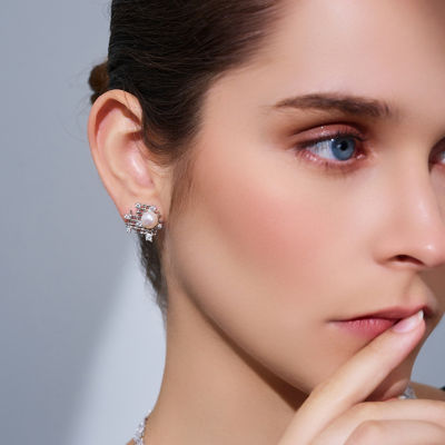 Pearly Lustre Top Grade Freshwater Pearl Earrings WE00942 | TWEED 3