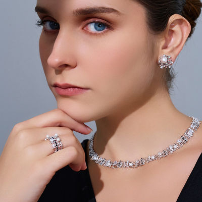 Pearly Lustre Top Grade Freshwater Pearl Earrings WE00942 | TWEED 5