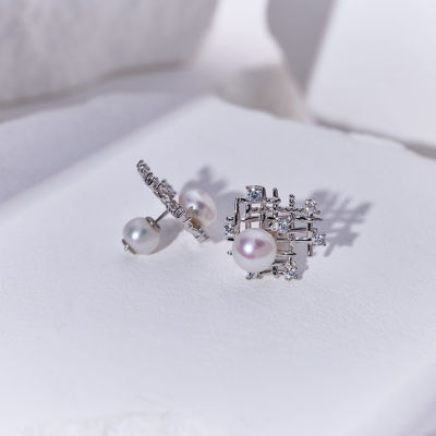Pearly Lustre Top Grade Freshwater Pearl Earrings WE00942 | TWEED 6
