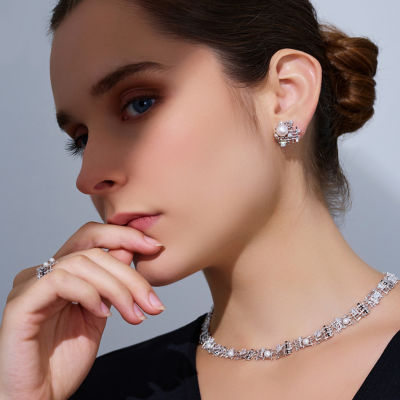 Pearly Lustre Top Grade Freshwater Pearl Earrings WE00942 | TWEED 7