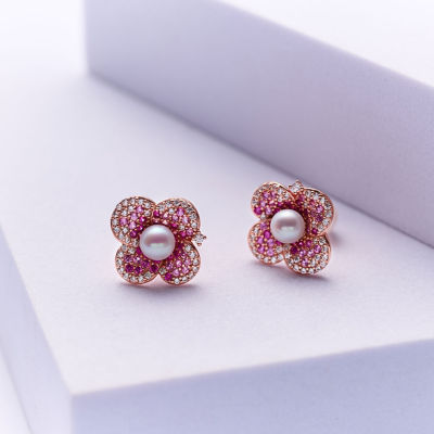 Pearly Lustre Top Grade Freshwater Pearl Earrings WE00941 | BLOOM 2