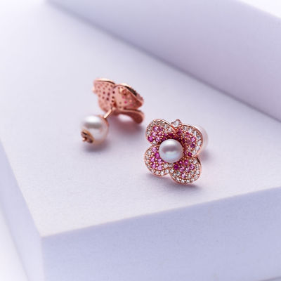 Pearly Lustre Top Grade Freshwater Pearl Earrings WE00941 | BLOOM 4