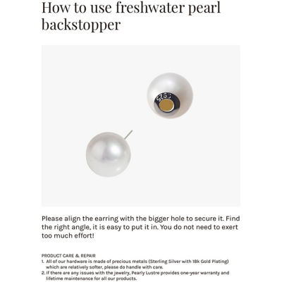 Pearly Lustre Elegant Freshwater Pearl Earrings WE00829 | MOTHER OF PEARL 7