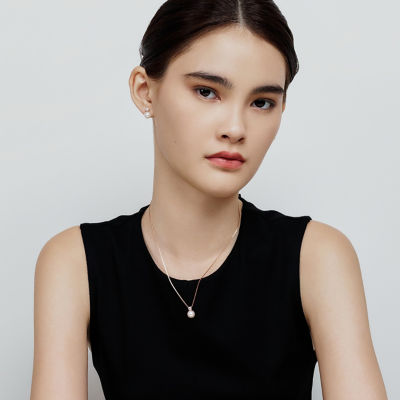 Pearly Lustre Top Grade Freshwater Pearl Earrings WE00825 | BUBBLE 5