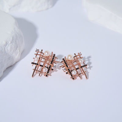 Pearly Lustre Top Grade Freshwater Pearl Earrings WE00895 | TWEED 4
