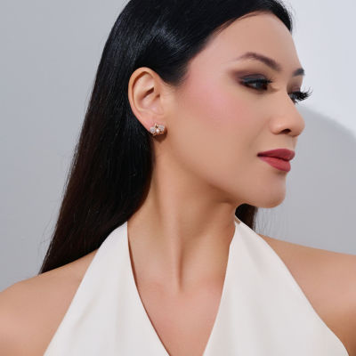 Pearly Lustre Top Grade Freshwater Pearl Earrings WE00898 | ORCHID 5