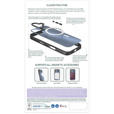 Birf Magsafe GreenGuard Lumi Case iPhone 17 2
