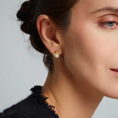 Pearly Lustre Elegant Freshwater Pearl Earrings WE00868 | BEE-LIEVE 3