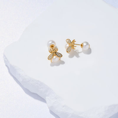 Pearly Lustre Elegant Freshwater Pearl Earrings WE00868 | BEE-LIEVE 4