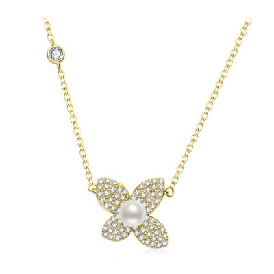 Pearly Lustre Top Grade Freshwater Pearl Necklace WN00798 | BLOOM 1