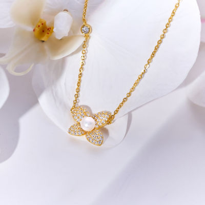 Pearly Lustre Top Grade Freshwater Pearl Necklace WN00798 | BLOOM 2
