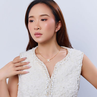 Pearly Lustre Top Grade Freshwater Pearl Necklace WN00798 | BLOOM 7