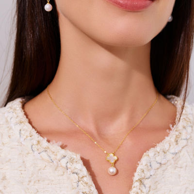 Pearly Lustre Top Grade Freshwater Pearl Necklace WN00778 | MOTHER OF PEARL 5