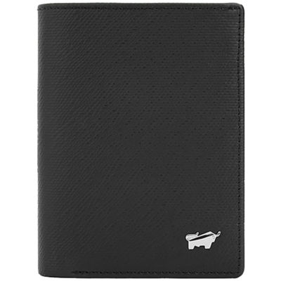 BRAUN BÜFFEL Braun Buffel Logan Card Holder With Notes Compartment (Box Gusset) in Black 1