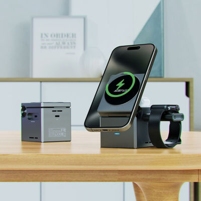 Acefast E18 Rubik's Cube 3-in-1 Wireless Charging Holder 7