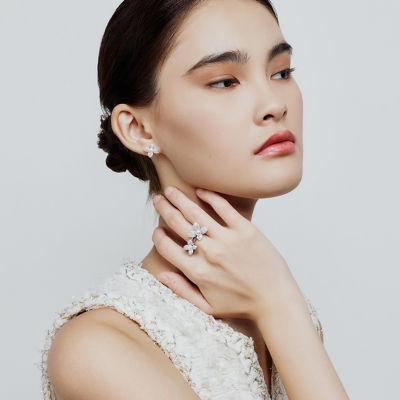 Pearly Lustre Top Grade Freshwater Pearl Rings WR00308 | BLOOM 5