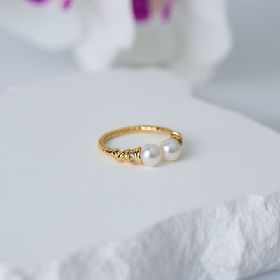 Pearly Lustre Asian Civilisations Museum Top Grade Freshwater Pearl Ring WR00321 | ACM Collection 2