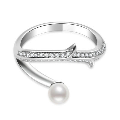 Pearly Lustre Top Grade Freshwater Pearl Ring WR00350 | ROSE 1