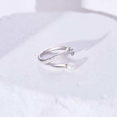 Pearly Lustre Top Grade Freshwater Pearl Ring WR00350 | ROSE 2