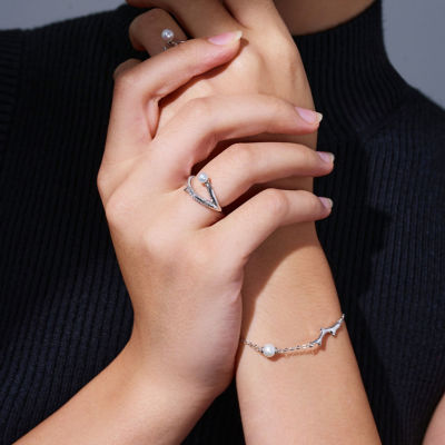 Pearly Lustre Top Grade Freshwater Pearl Ring WR00350 | ROSE 3