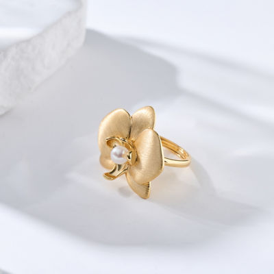 Pearly Lustre Top Grade Freshwater Pearl Rings WR00317 | ORCHID 2