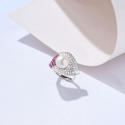 Pearly Lustre Top Grade Freshwater Pearl Rings WR00319 | BLOOM 4