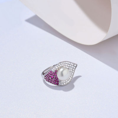 Pearly Lustre Top Grade Freshwater Pearl Rings WR00319 | BLOOM 7