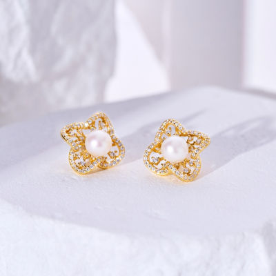 Pearly Lustre Top Grade Freshwater Pearl Earrings WE00963 | PERANAKAN 6