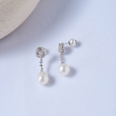 Pearly Lustre Asian Civilisations Museum Elegant Freshwater Pearl Earrings WE00846 | ACM Collection 4