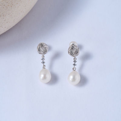 Pearly Lustre Asian Civilisations Museum Elegant Freshwater Pearl Earrings WE00846 | ACM Collection 7