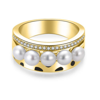 Pearly Lustre Cheetah Print Pearl Ring WR00279 | SAFARI 1