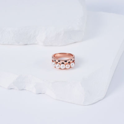 Pearly Lustre Cheetah Print Pearl Ring WR00278 | SAFARI 4