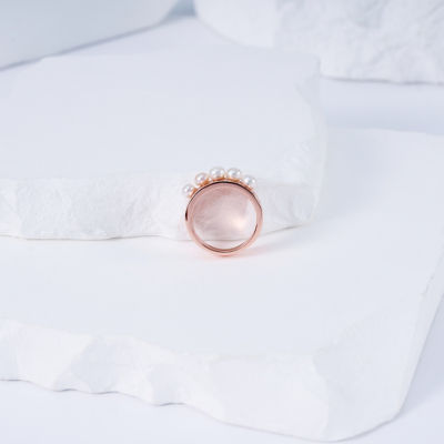 Pearly Lustre Cheetah Print Pearl Ring WR00278 | SAFARI 6