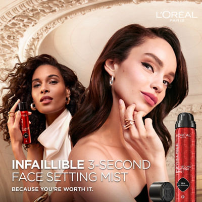 L'ORÉAL PARIS 巴黎欧莱雅恒放溢彩持妆喷雾持妆版两支装 5