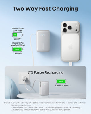 Anker Nano Power Bank 10000mAh 45W with Built-In Retractable USB-C Cable A1638 6