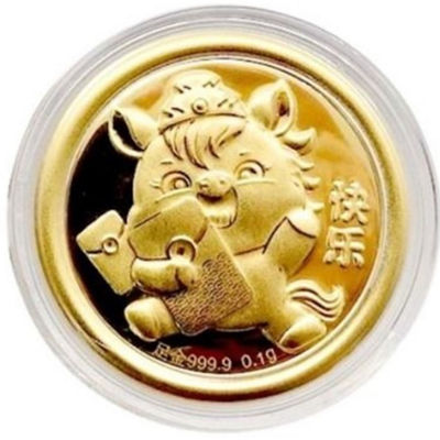 Goldheart 999 Gold 0.1G Happiness Horse Coin 1