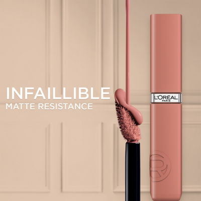 L'ORÉAL PARIS 巴黎欧莱雅恒放溢彩印迹天鹅绒哑光唇釉唇线笔套装 (Worth It Nude) 8