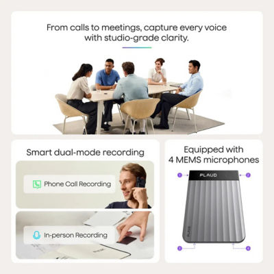 PLAUD AI Plaud Note Pro with Black Magnetic Case 4