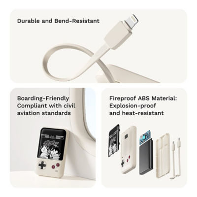 ROCK Crayon Shinchan P95 PD 22.5W Fast Charging Power Bank with Built-in Cables (10000mAh) 12