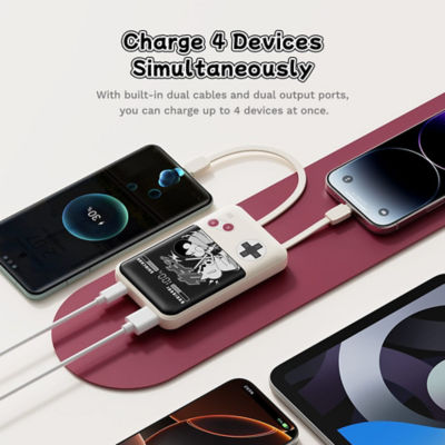 ROCK Crayon Shinchan P95 PD 22.5W Fast Charging Power Bank with Built-in Cables (10000mAh) 8