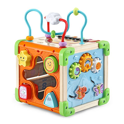 LeapFrog Touch and Learn Wooden Activity Cube 4