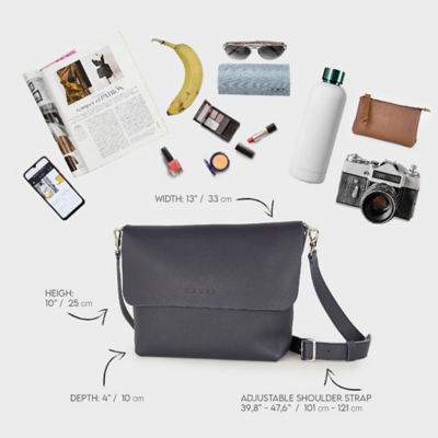 CRUSH Leather Goods Crossbody Bag Joy L Syna Tan 4