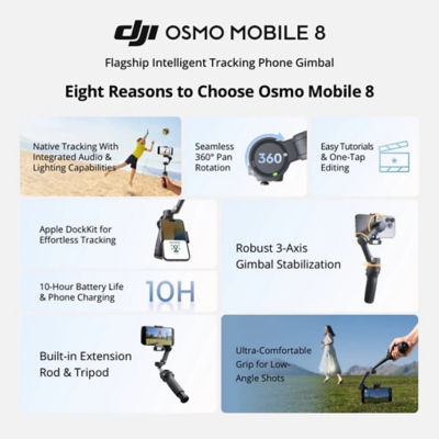 DJI Osmo Mobile 8 Flagship Intelligent Tracking Phone Gimbal 9