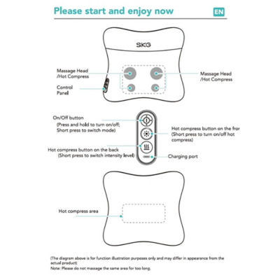 SKG VS500 Back Massage Pillow 9