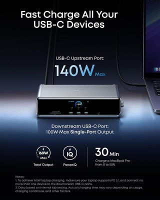 Anker Prime 14-in-1 Triple Display DisplayLink Docking Station A83B3 5