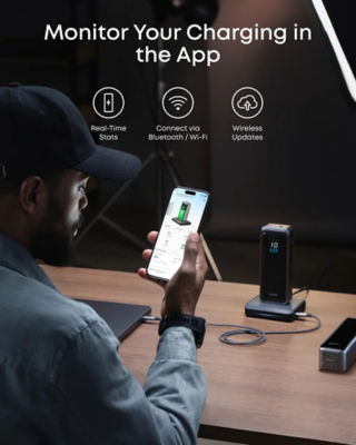 Anker Prime Charging Base 150W 3-Port GaN Charger for Prime PowerBank A1903 6